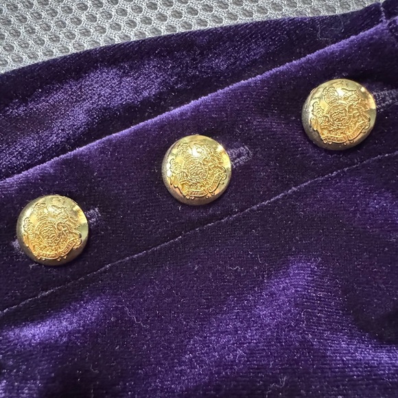 Lauren Ralph Lauren Purple Velvet Tunic Top Size XL - Picture 6 of 11